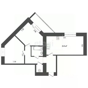 Продается 3-комн. квартира, 62,4 м²