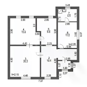 Продается 1-этажный дом, 76 м²
