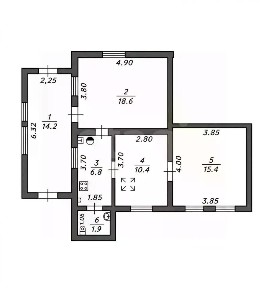 Продается 1-этажный дом, 57,5 м²