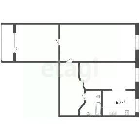 Продается 3-комн. квартира, 56 м²