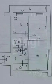Продается 2-комн. квартира, 54,7 м²