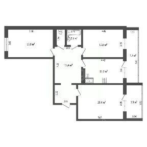 Продается 3-комн. квартира, 88,7 м²