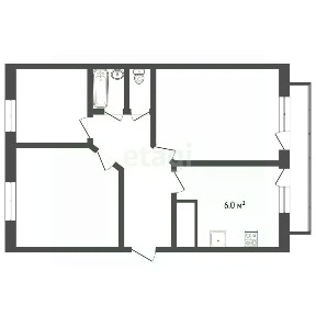 Продается 3-комн. квартира, 58,4 м²