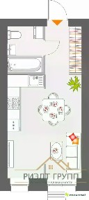 Продается студия, 25,6 м²