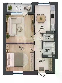 Продается 2-комн. квартира, 64,8 м²