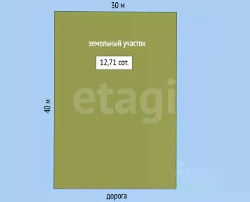 Продается участок, 12,71 сот.