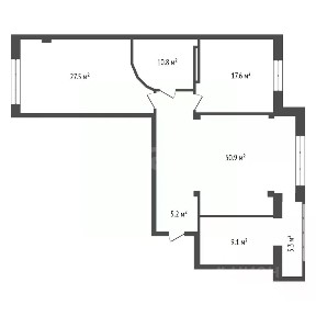 Продается 4-комн. квартира, 126 м²