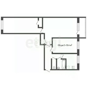 Продается 3-комн. квартира, 58,4 м²