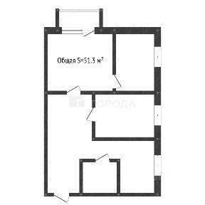 Продается 3-комн. квартира, 51,3 м²