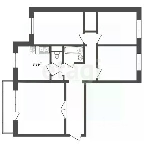Продается 4-комн. квартира, 76,7 м²