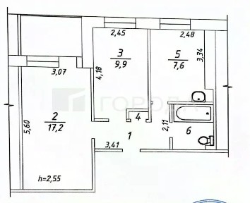 Продается 2-комн. квартира, 43,7 м²