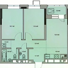 Продается 3-комн. квартира, 61,6 м²