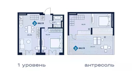 Продается помещение свободного назначения, 66,13 м²