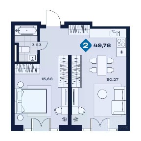 Продается помещение свободного назначения, 49,78 м²