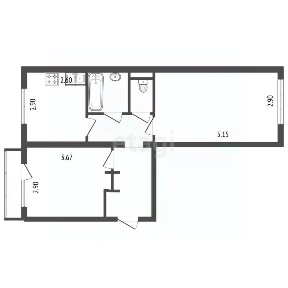 Продается 2-комн. квартира, 43,5 м²