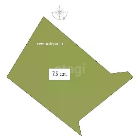 Продается участок, 7,5 сот.
