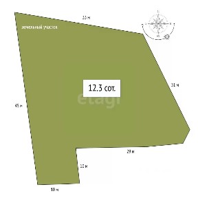 Продается участок, 12,3 сот.