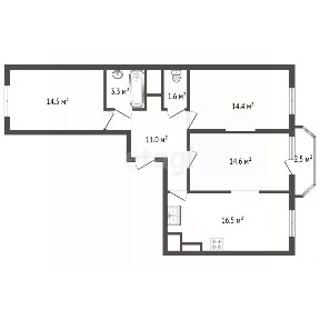 Продается 3-комн. квартира, 78,4 м²
