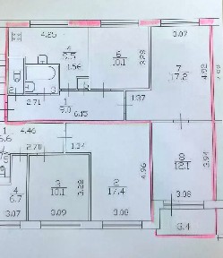 Продается 3-комн. квартира, 62 м²