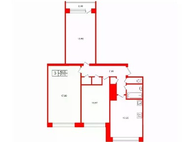 Продается 3-комн. квартира, 64,1 м²