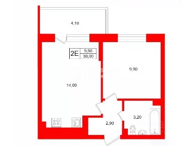 Продается 1-комн. квартира, 30 м²