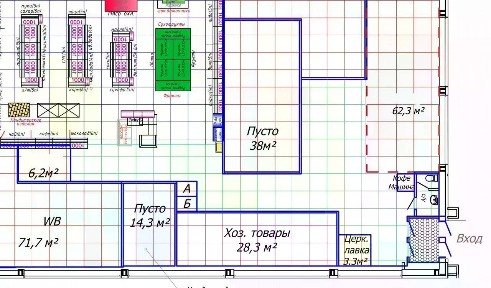 Сдается торговая площадь, 38 м²