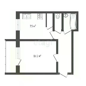 Сдается 1-комн. квартира, 35 м²