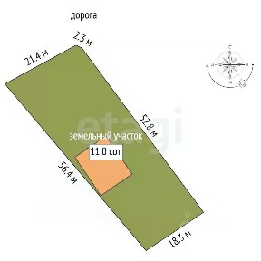 Продается 1-этажный дом, 99,3 м²