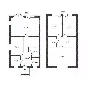 Продается 2-этажный дом, 127 м²