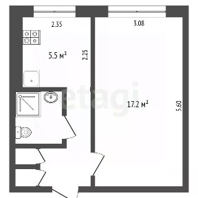 Сдается 1-комн. квартира, 34 м²