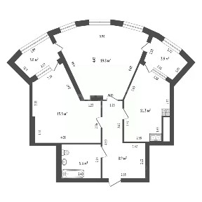 Сдается 2-комн. квартира, 60,6 м²