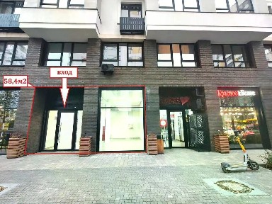 Сдается торговая площадь, 58 м²