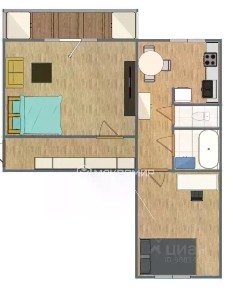 Продается 2-комн. квартира, 52,9 м²