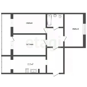 Сдается 3-комн. квартира, 90 м²