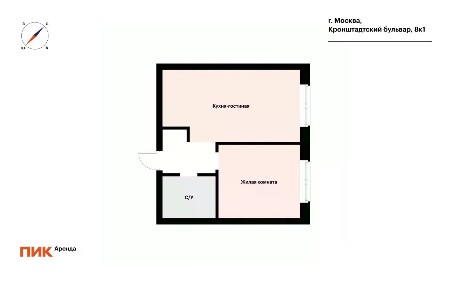 Сдается 2-комн. квартира, 35,9 м²