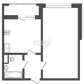 Продается 1-комн. квартира, 42 м²