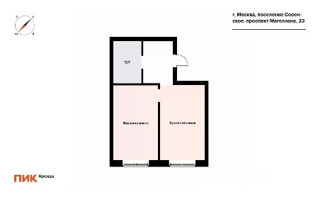 Сдается 2-комн. квартира, 42,4 м²