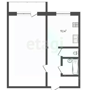 Продается 1-комн. квартира, 35,7 м²