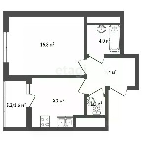 Продается 1-комн. квартира, 36,7 м²
