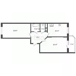 Продается 2-комн. квартира, 56 м²