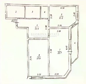 Продается 2-комн. квартира, 76,3 м²