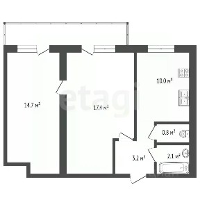 Сдается 2-комн. квартира, 47,3 м²