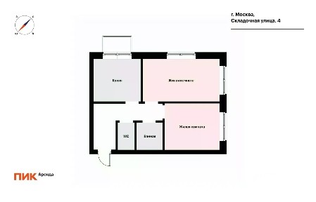 Сдается 2-комн. квартира, 52,4 м²