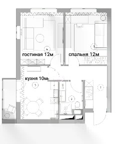 Сдается 2-комн. квартира, 46 м²