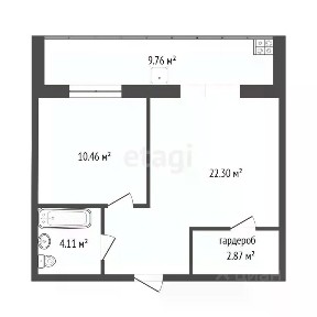 Продается 1-комн. квартира, 38,3 м²