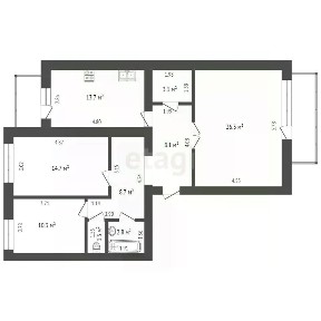 Продается 3-комн. квартира, 90 м²