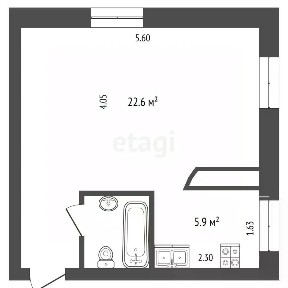 Продается студия, 31,2 м²