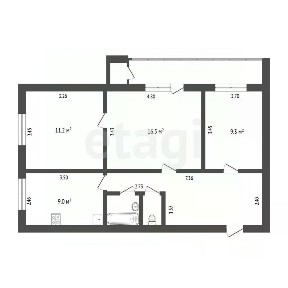 Продается 3-комн. квартира, 62,7 м²