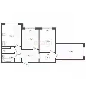 Продается 3-комн. квартира, 77,5 м²