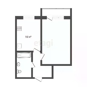 Продается 1-комн. квартира, 34,7 м²